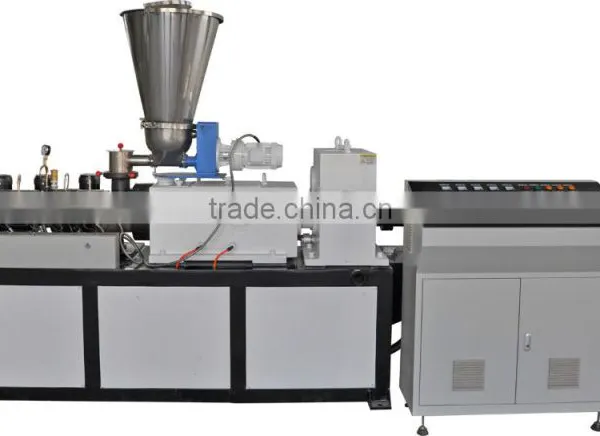 Pvc Pellets Making Production Conical Twin Screw Extruder Machine photo-6