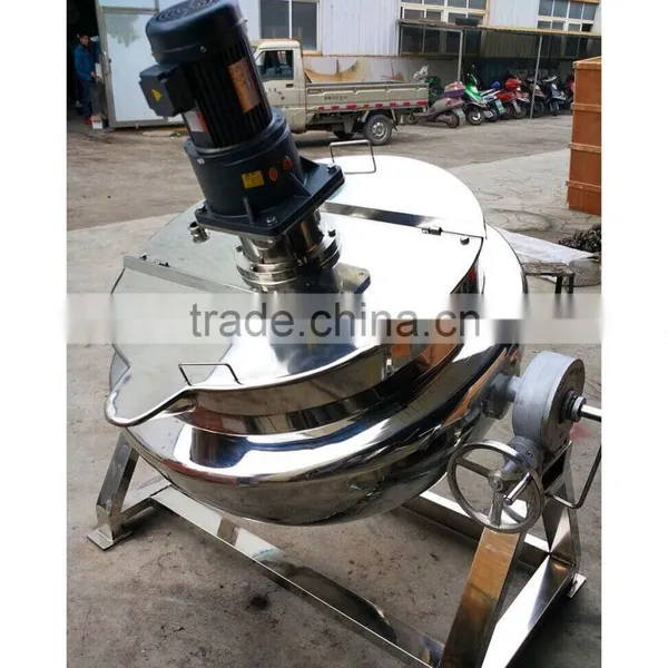 500 Liter Steam Heating Water Jacketed Cooking Kettle photo-4