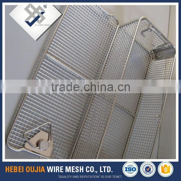 Contemporary Full Stainless Steel Wire Mesh Basket Strainer With Lid for Food photo-2