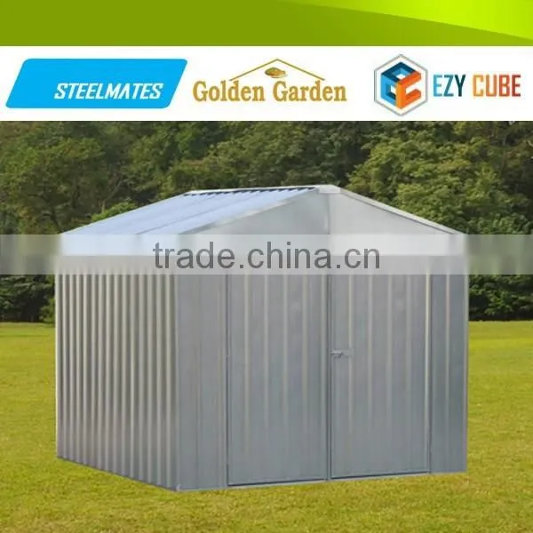 Green Galvanized Steel Sheet Decorative Storage Shed With Good Deisgn photo-4