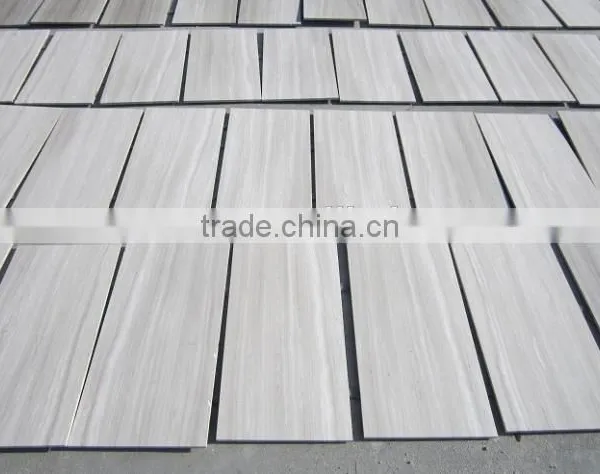 White Wood Grain Wood Marble Interior Wall Cladding photo-3