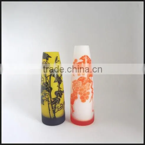 2017 New Arrival Overlay Single Flower Glass Vase photo-3