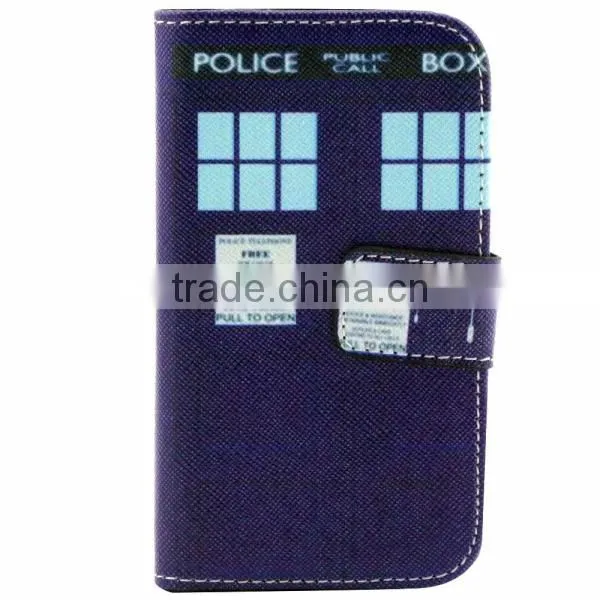 Cheap PU Leather Phone Case Flip Leather Holster Protective Back Covers for Samsung 8190 photo-4