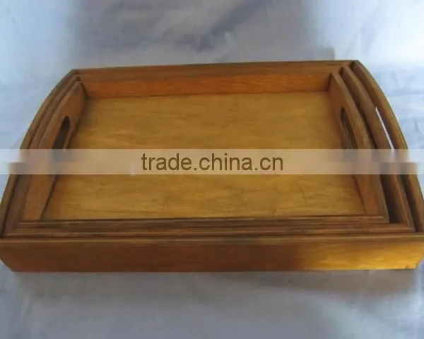 Wooden Tray Set,wooden Serving Tray.wood Food Tray photo-4