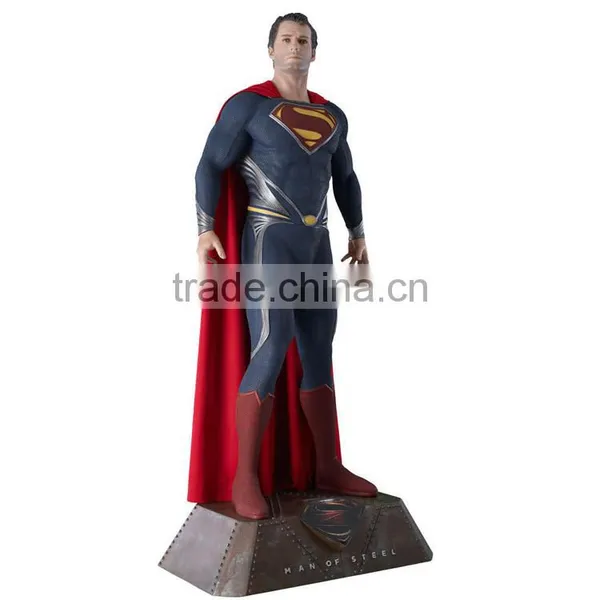 Outdoor Garden Decoration Resin Craft Life Size Superman Statue photo-5