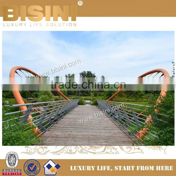 To Install the Integrally Completed Inland River Landscape Bridge,BISINI New Design for Steel Structure Bridge(BF08-Y10048) photo-4