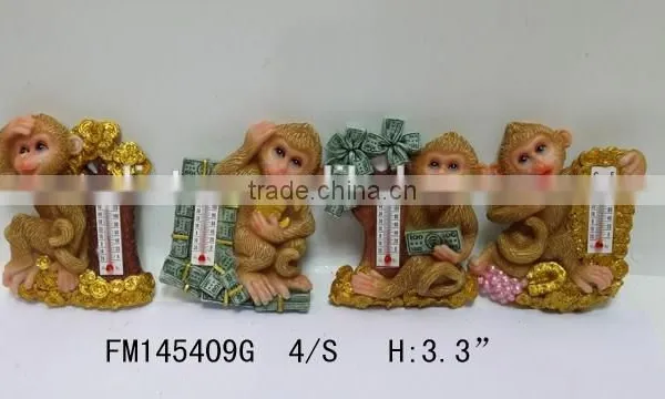 Resin 2016 Newest Russian Monkey Shape Fridge Magnet photo-3