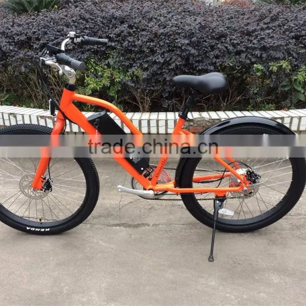 2017 New Design 26 Inch Beach Cruiser Electric Bike for Sand Use photo-5