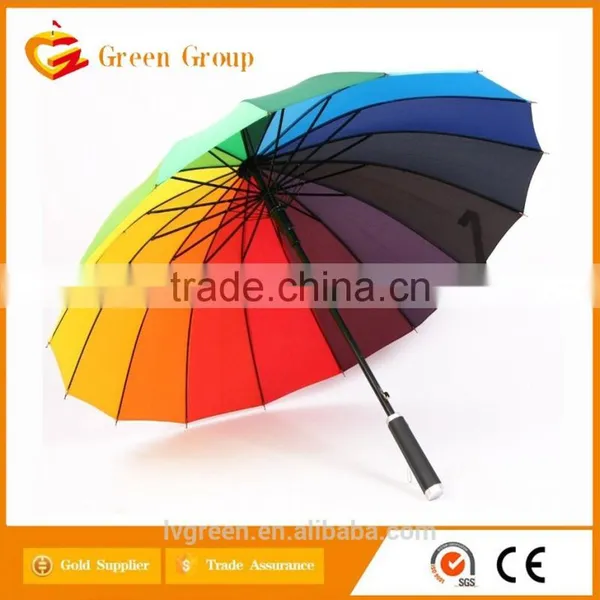 Metal Golf Umbrella For Bright Colorful in China photo-2