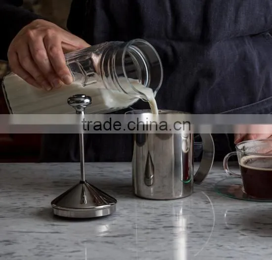 400ml/500ml Stainless Steel Milk Frother Double Mesh Milk Foamer DIY Coffee Maker for Cappuccino photo-2