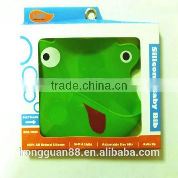 New Style Baby's Personality Cartoon Silicone Bibs 9colors,baby Bibs 100pcs/lot photo-2