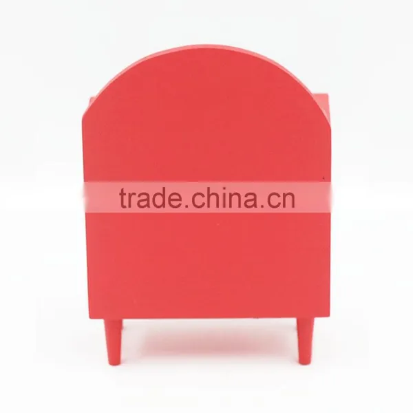 2017 4x2x5.5" Chritsmas Red/green Funny Wooden Children Toys Mini Dresser photo-3