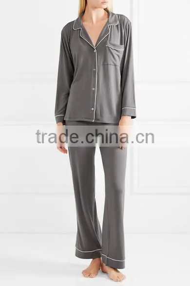 Dubai Women Sleepwear Jersey Pajama Set Women Silk Nighty Sleepwear Nightgown Women Sleepwear photo-2