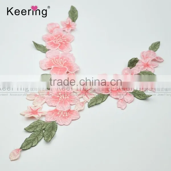 2017 New Arrival Beautiful Embroidery Flower Patch Design From Keering WEF-767 photo-2
