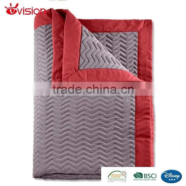 washable quilt bedspread,hometextile polyester bedspread,solid quilted day blanket