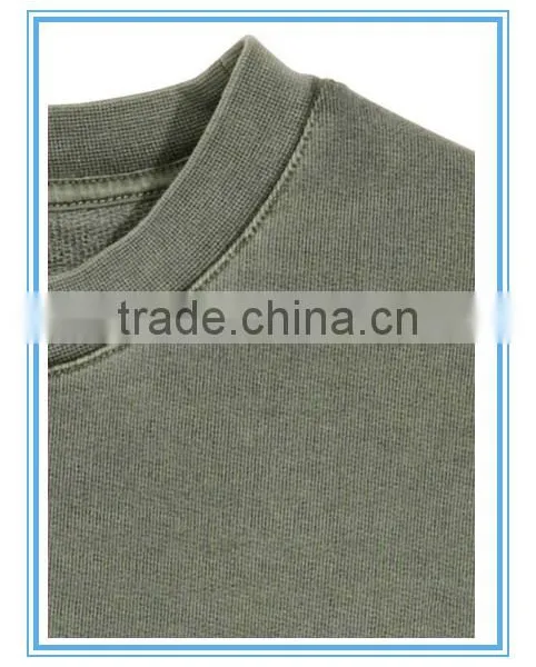 Men's Washed Sweatshirt Cut&sew Sweater photo-3