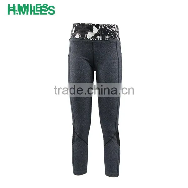 Wholesale Custom Sexy Polyester Spandex High Waist Fitness Women Leggings