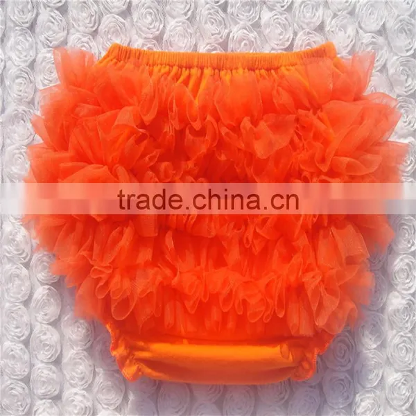 New Arrival High Quality 100%cotton Ruffle Bloomers for Baby Girls photo-3
