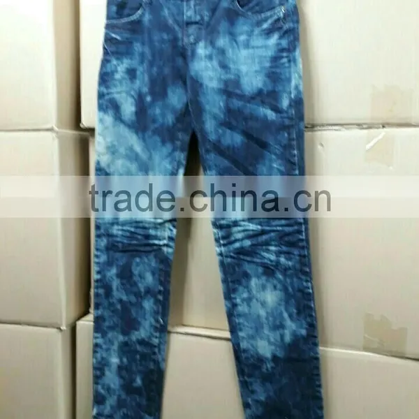 Cheap Stock Lot Sale Various Man Woman's Denim Jean From Korea photo-3