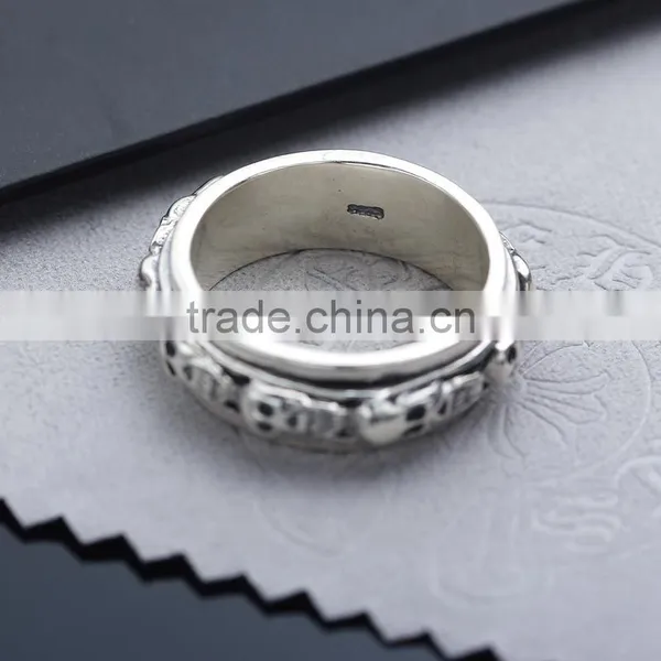 Fashion Jewelry Brass / S925 Cool Punk Retro Style Personalized Devil Skull Ring for Men photo-4
