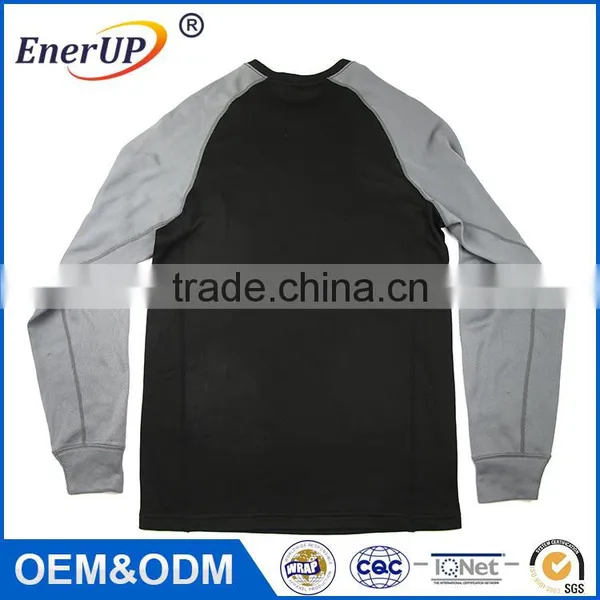 Sports Running Long Sleeve Breathable Thermal Wicking Antibacterial Crew Neck Man Shirt photo-6