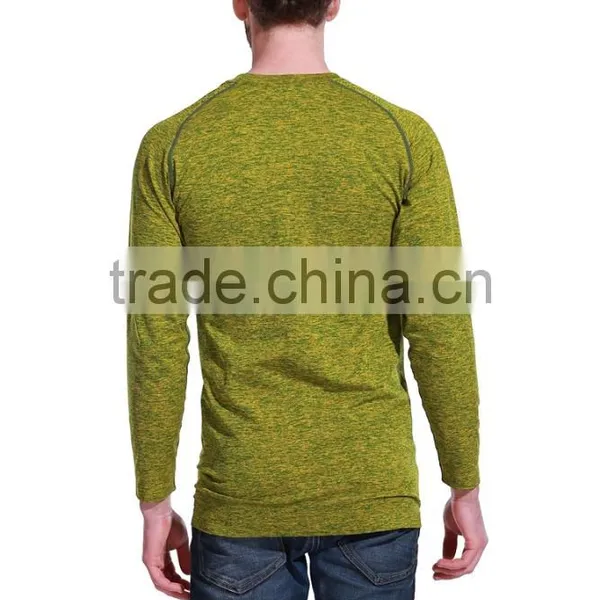 Seamless t Shirt With Long Sleeve High Quality OEM Gym t Shirt photo-2