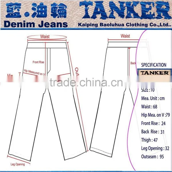 T1144K-2 Medium Indigo Kids Boys Girls Handcraft Pants Trousers Wrinkle Slim Jeans photo-5