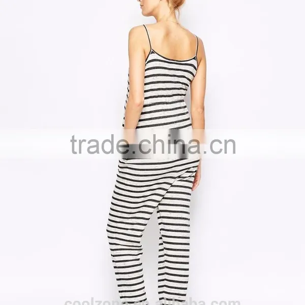 Relaxed Fit Scoop Neck Maternity Clothes,side Pockets Jumpsuit Clothes for Maternity photo-3