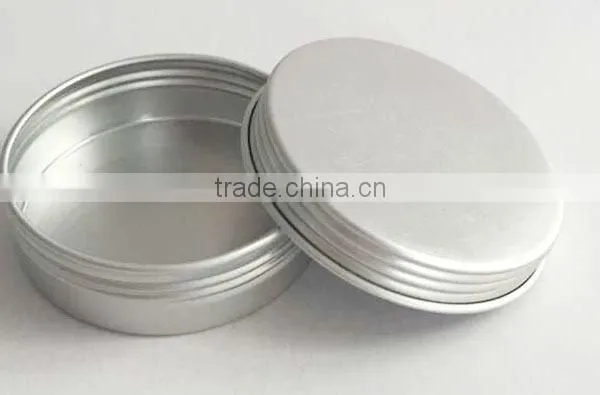 R1838H Manufacturers Customized Round Cosmetics Aluminum Tin With Screw Lid Silver Rouge Box Portable Soap Aluminum Cans photo-3