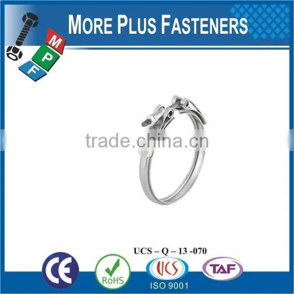 Made in Taiwan Stainless Steel Strong Stainless Steel Hose Clamps Flexible Hose Clamp V Band photo-3