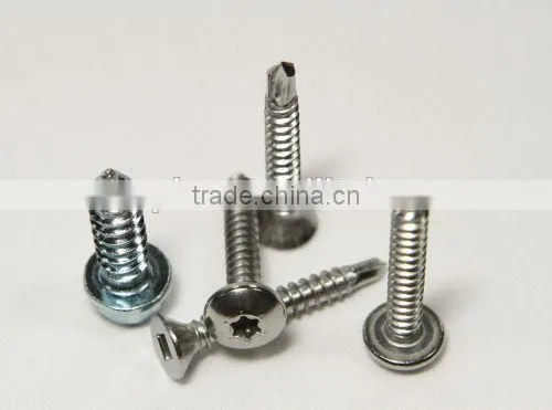 Made in Taiwan Stainless Steel Serration Screws Special Tapping Screws Washer Head Screws photo-3
