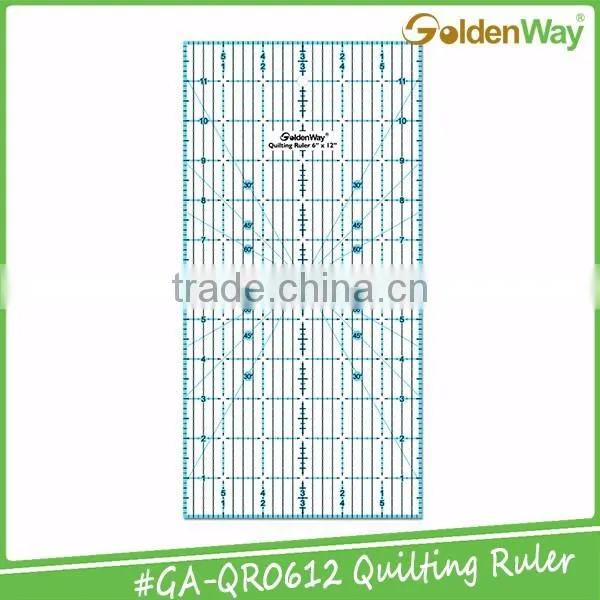 Durable Acrylic printable angle Quilting Ruler and drawing ruler