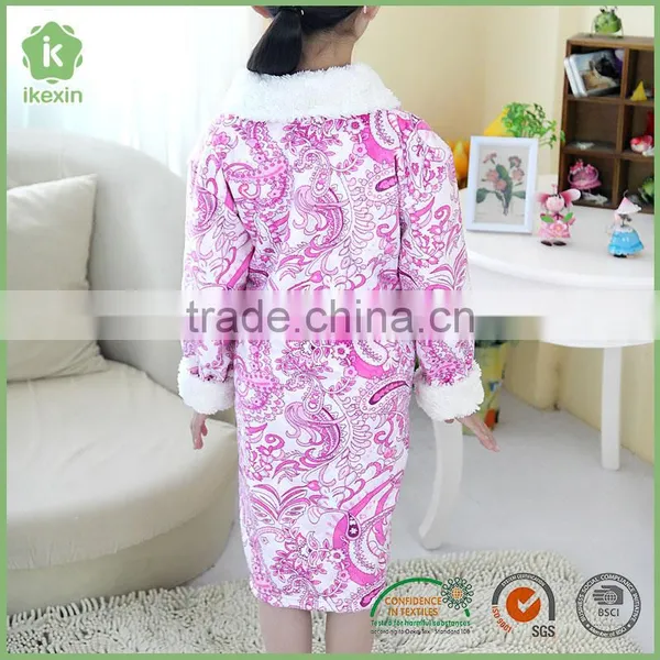 Kids Lovely Homewear Natural Fabric Girl Bath Robe photo-2