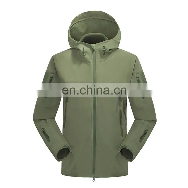 Top Sale Custom Waterproof Blank Tactical Softshell Jacket For Unisex photo-4