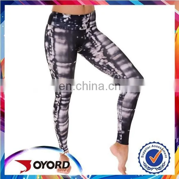 Custom Made Sublimation Printed Womens Sports Fitness Leggings