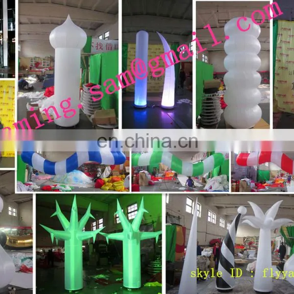 a Full Color Printing Inflatable Pillar With LED Lights photo-6