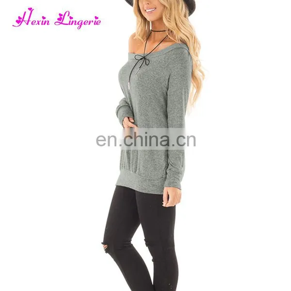 China Factory Autumn Long Sleeves off Shoulder Sexy Ladies Japanese Style Blouse photo-2
