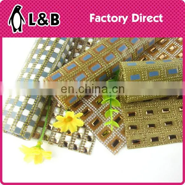 FREE SAMPLE Hot Fix Rhinestone Mesh for Shoe Decoration photo-2