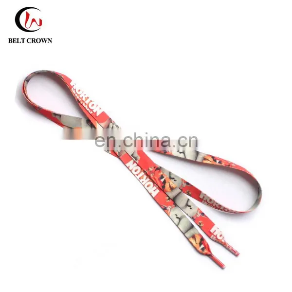 Factory Promotional Gift Polyester Custom Design Sublimation Printed Shoelaces photo-2