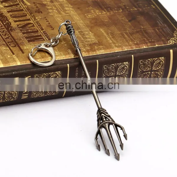 DC Comic Justice League Super Heros Aquaman Trident Model Keychain photo-2