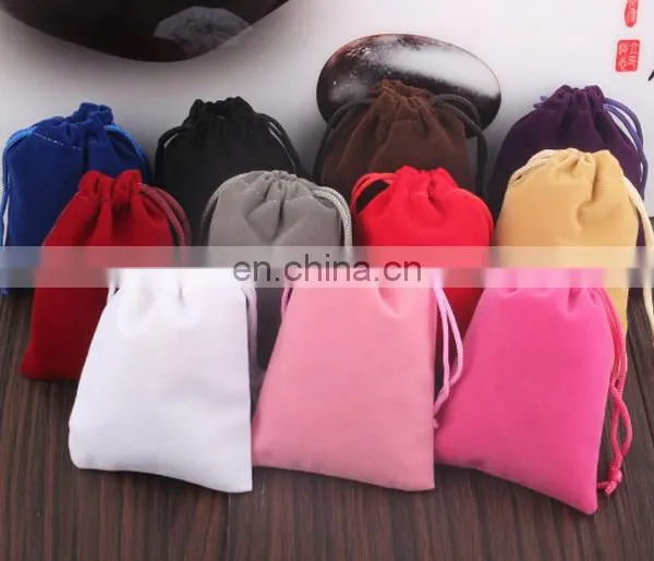 Custom Velvet Printing Pouch Bag With Customized Logo as Custom Velvet Jewelry Bag