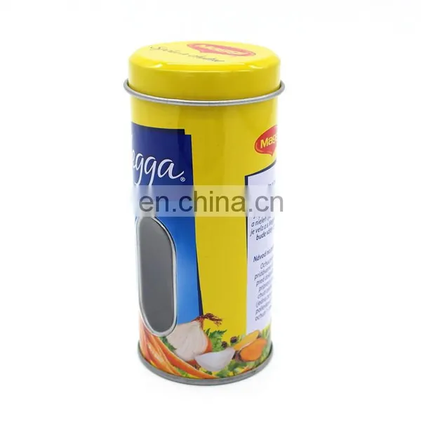 High Quality Round Silver Tins With Window on Body for Spice Storage Canister photo-4