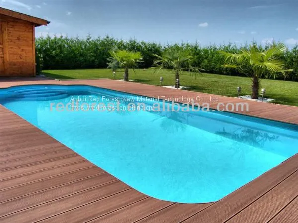 Recyclable Wood Plastic Composite Swimming Pool Decking photo-2