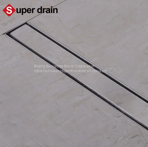 Bathroom Long Linear Premium Quality 304 Stainless Steel Strip Automatic Drainage Shower Floor Drain photo-3