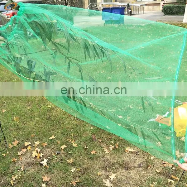 80x100cm,70x90cm Green Monofilament HDPE Date Tree Date Palm Mesh Net Bag With Black Drawstrings photo-2