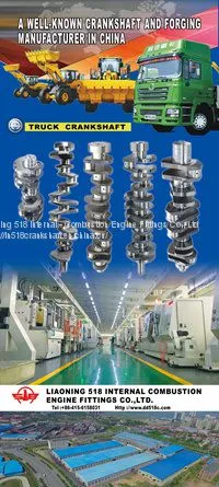 Heavy Duty Diesel Engine Crankshaft Manufactured by LN518
