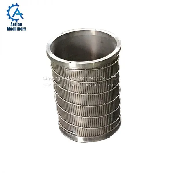 Stainless Steel Welded Mesh Wire Slot Centrifugal Pressure Screen Basket For Paper Pulp Making Machine photo-4
