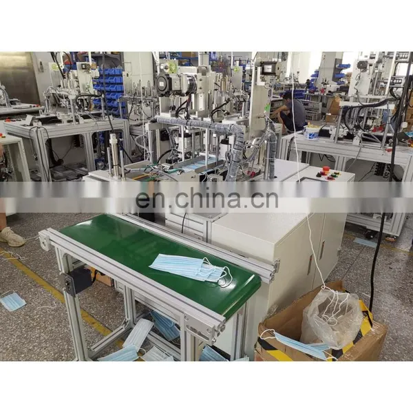 High Speed Fully Automatic Four Point Full Servo Automatic Earloop Welding Machine With Feeder for Nonwoven Masks photo-3