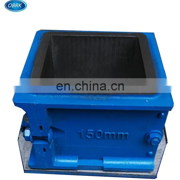 150mm One Gang Lab Mortar Casting Iron Cube Test Molds Casting Iron Testing Mould photo-4