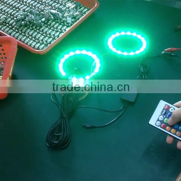 Universal 5050SMD RGB Ring Angel Eyes 80mm 90mm 100mm 110mm 120mm 130mm 140mm photo-4